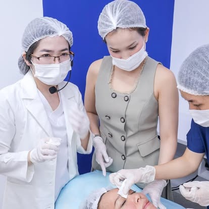 Bác sĩ hướng dẫn thực hành